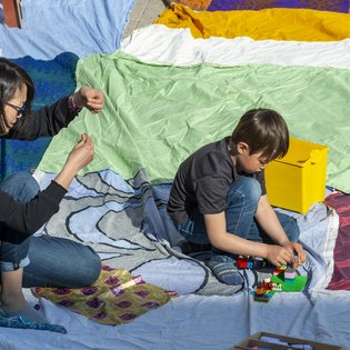 „Eine Unterhaltung im Freien“ in Winnenden im Rahmen des Projekts SPIEL:RAUM der KulturRegion Stuttgart 2021-2022