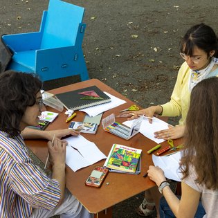 Der Bauwagen in Göppingen im Rahmen des Projekts SPIEL:RAUM der KulturRegion Stuttgart 2021-2022