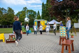 Der Bauwagen in Fellbach im Rahmen des Projekts SPIEL:RAUM der KulturRegion Stuttgart 2021-2022