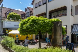 Der Bauwagen in Filderstadt im Rahmen des Projekts SPIEL:RAUM der KulturRegion Stuttgart 2021-2022