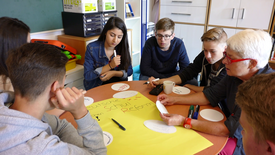 Workshop mit Jakob Nacken in Waldenbuch im Rahmen des Projekts #sprichklartext der KulturRegion Stuttgart 2017