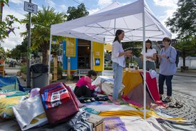 „Eine Unterhaltung im Freien“ in Nürtingen im Rahmen des Projekts SPIEL:RAUM der KulturRegion Stuttgart 2021-2022