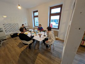 Podcastaufnahme