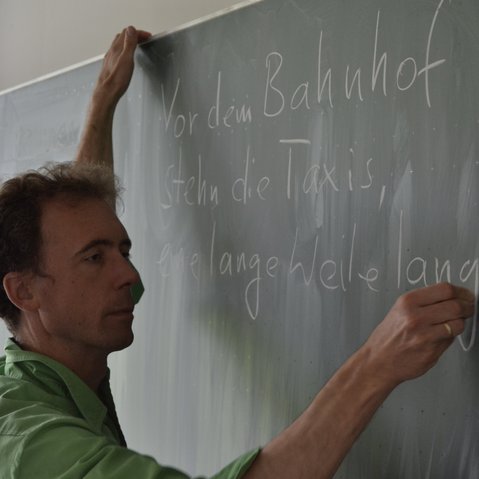 Workshop von Timo Brunke in Vaihingen an der Enz im Rahmen des Projekts #sprichklartext der KulturRegion Stuttgart 2017