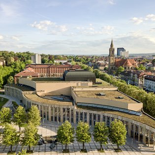 Forum am Schlosspark von oben