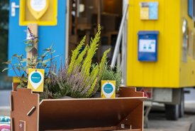 Der Bauwagen des Projekts SPIEL:RAUM der KulturRegion Stuttgart 2021-2022
