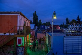 Abschlussfest des Festivals "Unter Beobachtung" im Stuttgarter Kunstverein Wagenhalle