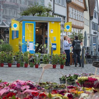 Der Bauwagen in Leonberg im Rahmen des Projekts SPIEL:RAUM der KulturRegion Stuttgart 2021-2022