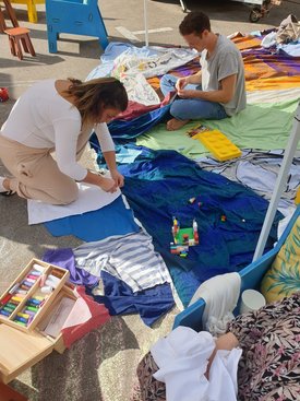 „Eine Unterhaltung im Freien“ in Waldenbuch im Rahmen des Projekts SPIEL:RAUM der KulturRegion Stuttgart 2021-2022