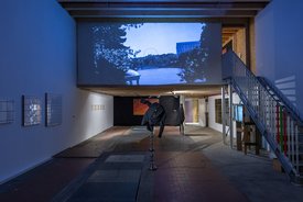 Abschlussfest im Stuttgarter Kunstverein Wagenhalle, Atelier Kestutis Svirnelis und Helmut Dietz