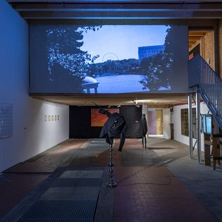 Abschlussfest im Stuttgarter Kunstverein Wagenhalle, Atelier Kestutis Svirnelis und Helmut Dietz