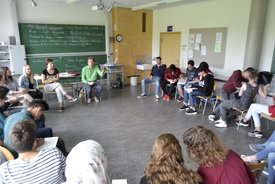 Workshop mit Timo Brunke in Vaihingen an der Enz im Rahmen des Projekts #sprichklartext der KulturRegion Stuttgart 2017