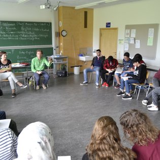 Workshop mit Timo Brunke in Vaihingen an der Enz im Rahmen des Projekts #sprichklartext der KulturRegion Stuttgart 2017