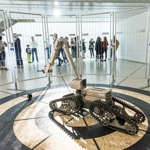 Kunstprojekt "Target" von Beate Susanne Wehr beim Festival "Drehmoment" der KulturRegion Stuttgart 2018