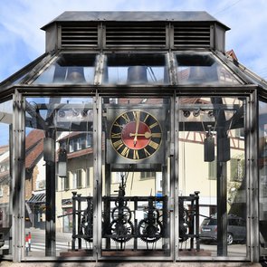 Ansicht der Turmuhr