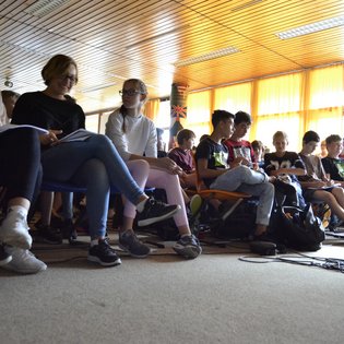 Workshop mit Lars Ruppel in Ditzingen im Rahmen des Projekts #sprichklartext der KulturRegion Stuttgart 2017