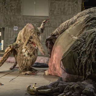 Abschlussfest des Festivals "Unter Beobachtung" im Kunstverein Wagenhalle, Stefanie Oberhoff "Money Mouse"
