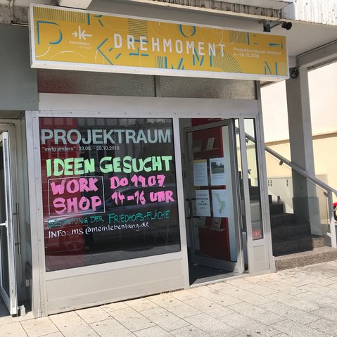 Kunstprojekt "ewig anders" von Maike Sander beim Festival "Drehmoment" der KulturRegion Stuttgart 2018