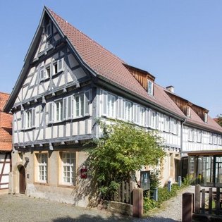 Aussenansicht der Fachwerkfassade des Stadtmuseums