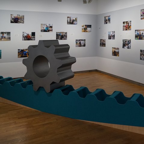 Ausstellung zu »ARCHE ATLANTA« von Pia Lanzinger beim Festival "Drehmoment" der KulturRegion Stuttgart 2018