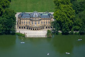 Monrepos mit See von Oben