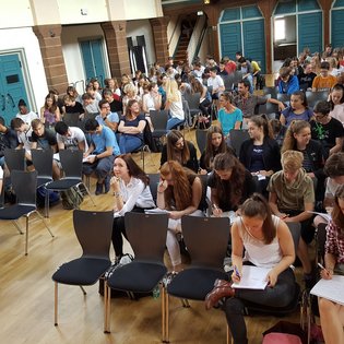 Workshop mit Lars Ruppel in Gerlingen im Rahmen des Projekts #sprichklartext der KulturRegion Stuttgart 2017