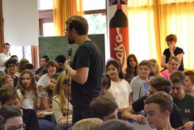 Workshop mit Lars Ruppel in Ditzingen im Rahmen des Projekts #sprichklartext der KulturRegion Stuttgart 2017