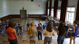 Workshop mit dem Theater ohne Gewähr in Ludwigsburg im Rahmen des Projekts #sprichklartext der KulturRegion Stuttgart 2017