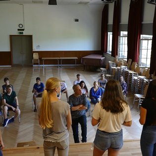 Workshop mit dem Theater ohne Gewähr in Ludwigsburg im Rahmen des Projekts #sprichklartext der KulturRegion Stuttgart 2017