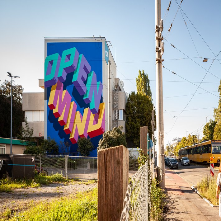 Kunst auf Hausfassade