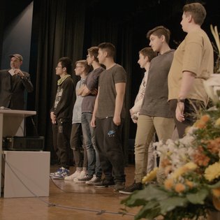 Abschlussveranstaltung #sprichklartext im Spitalhof Leonberg