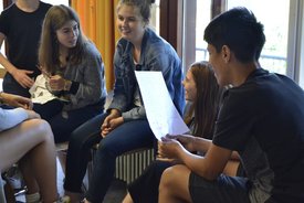 Workshop mit Timo Brunke in Ditzingen im Rahmen des Projekts #sprichklartext der KulturRegion Stuttgart 2017