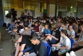 Workshop mit Lars Ruppel in Ditzingen im Rahmen des Projekts #sprichklartext der KulturRegion Stuttgart 2017