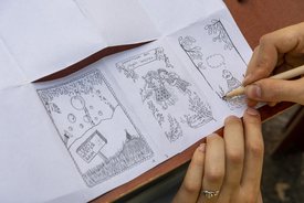 Der Bauwagen in Göppingen im Rahmen des Projekts SPIEL:RAUM der KulturRegion Stuttgart 2021-2022