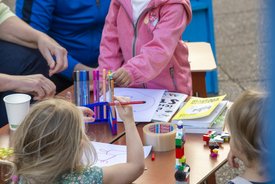 Der Bauwagen in Esslingen am Neckar im Rahmen des Projekts SPIEL:RAUM der KulturRegion Stuttgart 2021-2022