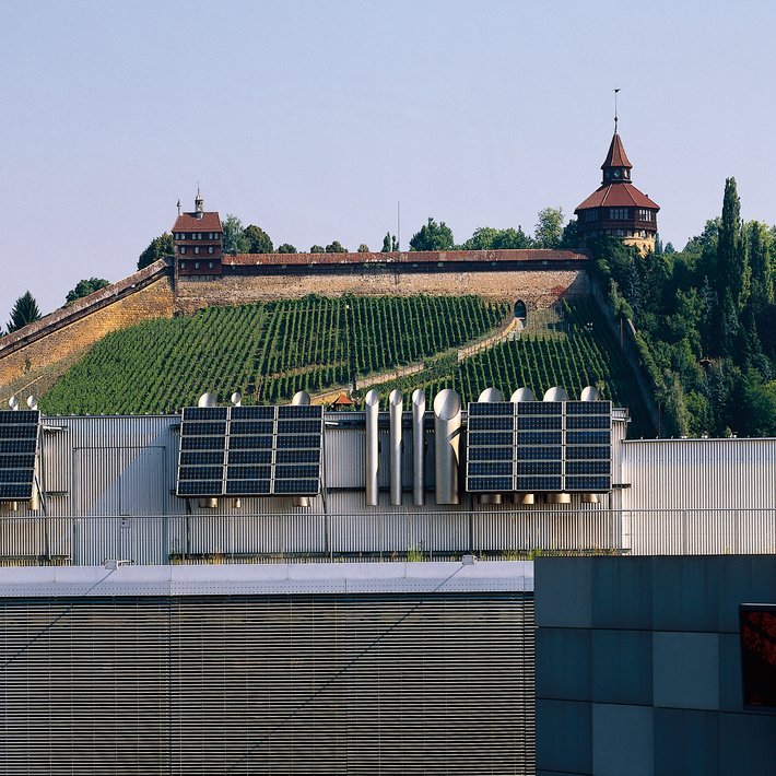 Blick auf die Burg in Esslingen