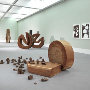 Ansicht einer Ausstellungvon Werner Pokorny im Kleihues-Bau