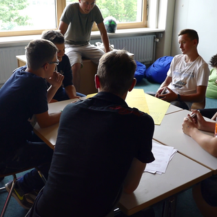 Workshop mit Jakob Nacken in Waldenbuch im Rahmen des Projekts #sprichklartext der KulturRegion Stuttgart 2017