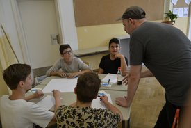 Workshop mit Bas Böttcher in Göppingen im Rahmen des Projekts #sprichklartext der KulturRegion Stuttgart 2017