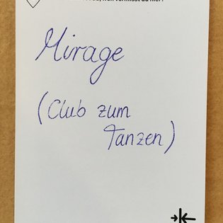 Postkarte mit Ideen von Besucher:innen des Bauwagens im Rahmen des Projekts SPIEL:RAUM der KulturRegion Stuttgart 2021-2022