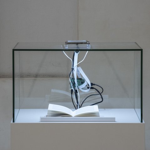 Kunstprojekt "Reading Machine (Lesemaschine)" von Jonas Eltes beim Festival "Drehmoment" der KulturRegion Stuttgart 2018