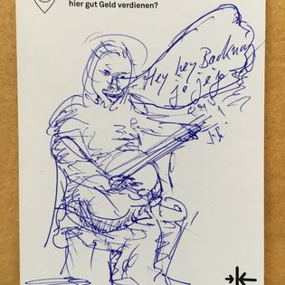 Postkarte mit Ideen von Besucher:innen des Bauwagens im Rahmen des Projekts SPIEL:RAUM der KulturRegion Stuttgart 2021-2022