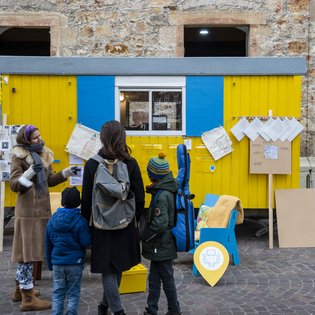 Der Bauwagen in Kirchheim unter Teck im Rahmen des Projekts SPIEL:RAUM der KulturRegion Stuttgart 2021-2022