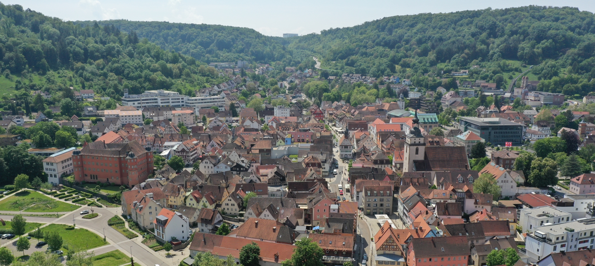 Stadtansicht auf Künzelsau